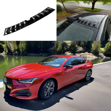 2022 Acura TLX vortex generator roof spoiler in gloss black by SuperAutoUSA.