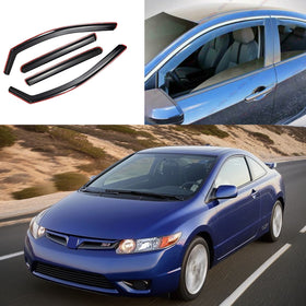 2006 Honda Civic window vent visors by SuperAutoUSA