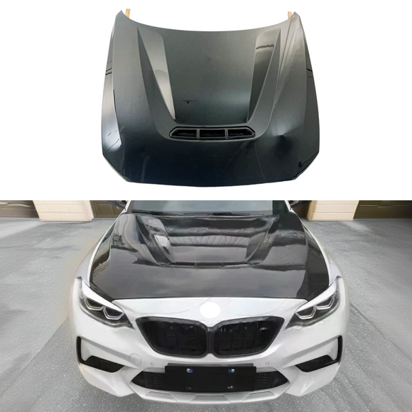 2017 BMW M2 F87 CS-style carbon fiber hood panel by SuperAutoUSA