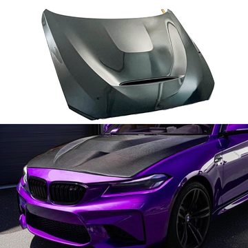 2017 BMW M2 F87 carbon fiber GTS-style hood panel by SuperAutoUSA
