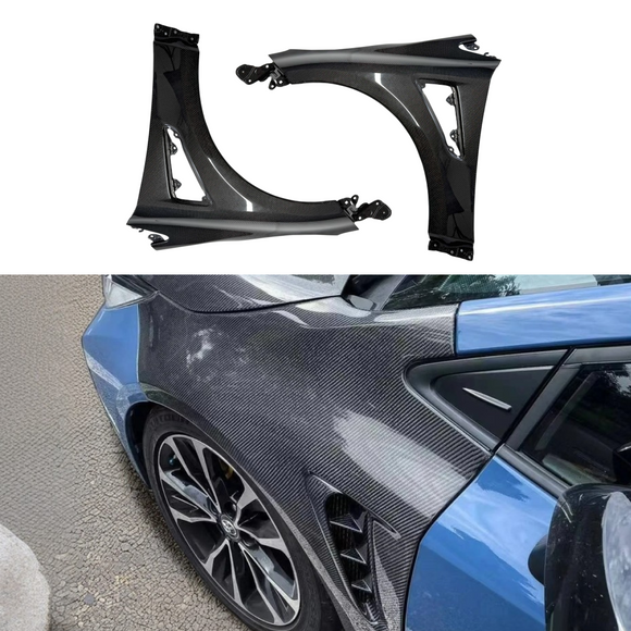 2024 GR Corolla carbon fiber vented front fender by SuperAutoUSA.
