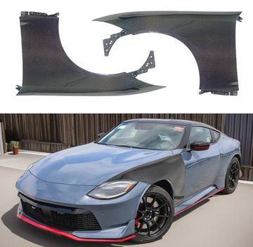 2023 Nissan 400Z RZ34 carbon fiber front side fenders by SuperAutoUSA.
