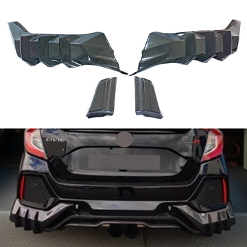 2018 Honda Civic Type R Touring carbon fiber lower bumper spoiler by SuperAutoUSA