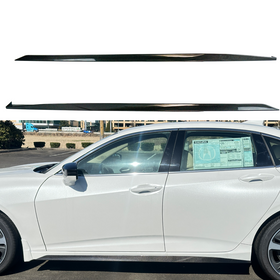 2022 Acura TLX carbon fiber side body skirt under spoiler by SuperAutoUSA.
