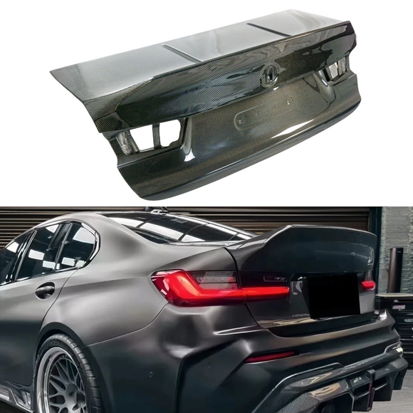 2022 BMW G80 M3 Competition Sedan carbon fiber trunk lid by SuperAutoUSA