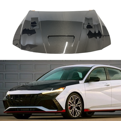 2023 Hyundai Elantra N carbon fiber front engine hood by SuperAutoUSA
