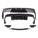Competition style matte black rear primed bumper for Ford Mustang EcoBoost Coupe 2-Door 2024, 2025 by SuperAutoUSA.
