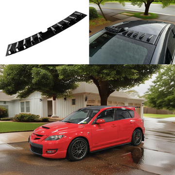 2005 Mazda 3 vortex generator rear wing in gloss black by SuperAutoUSA.