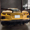 Track-ready carbon fiber trunk wing spoiler for 2023 Corvette C8 Z07 by SuperAutoUSA