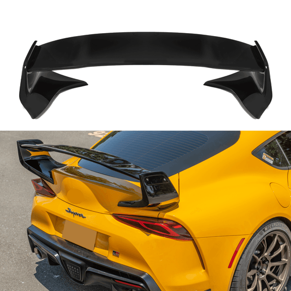 Se adapta al alerón trasero del maletero en color negro brillante Toyota GR Supra ST 2020 en adelante