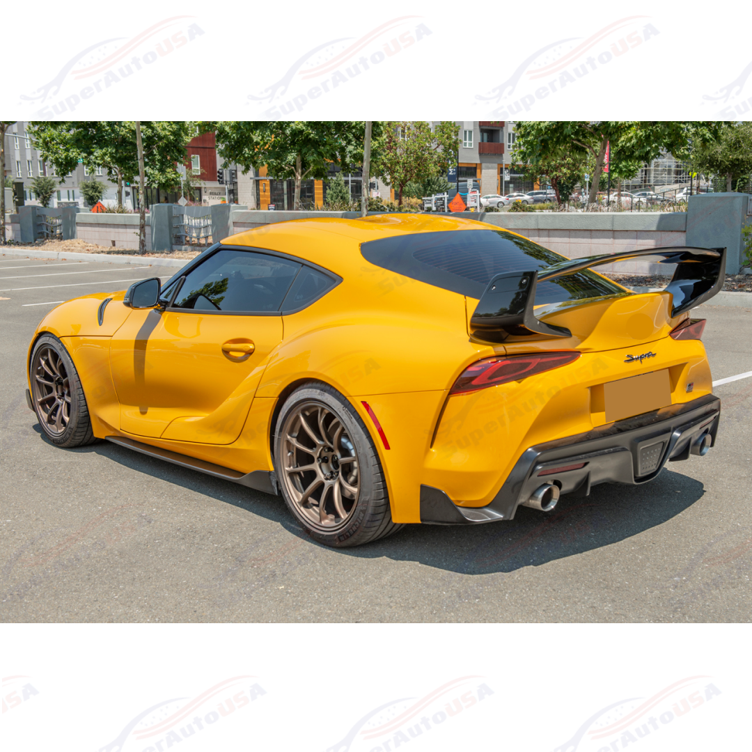 Fits 2020-Up Toyota GR Supra ST Gloss Black Rear Trunk Spoiler Wing - 0