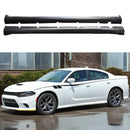 Fit 2011-2025 Dodge Charger SRT Style Matte Black Side Skirts Extension kit-1
