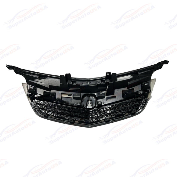 Fits Acura TL 2012-2014 Gloss Black Front Upper Grill/ Grille Assembly Whole Kit