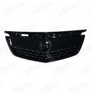 Fits Acura TL 2012-2014 Gloss Black Front Upper Grill/ Grille Assembly Whole Kit-7