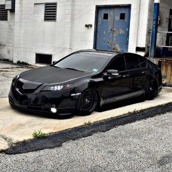 Fits Acura TL 2012-2014 Gloss Black Front Upper Grill/ Grille Assembly Whole Kit