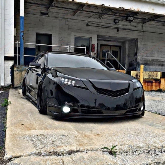 Fits Acura TL 2012-2014 Gloss Black Front Upper Grill/ Grille Assembly Whole Kit