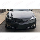 Fits Acura TL 2012-2014 Gloss Black Front Upper Grill/ Grille Assembly Whole Kit-3