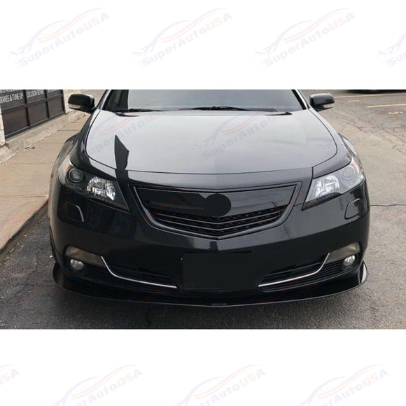 Fits Acura TL 2012-2014 Gloss Black Front Upper Grill/ Grille Assembly Whole Kit