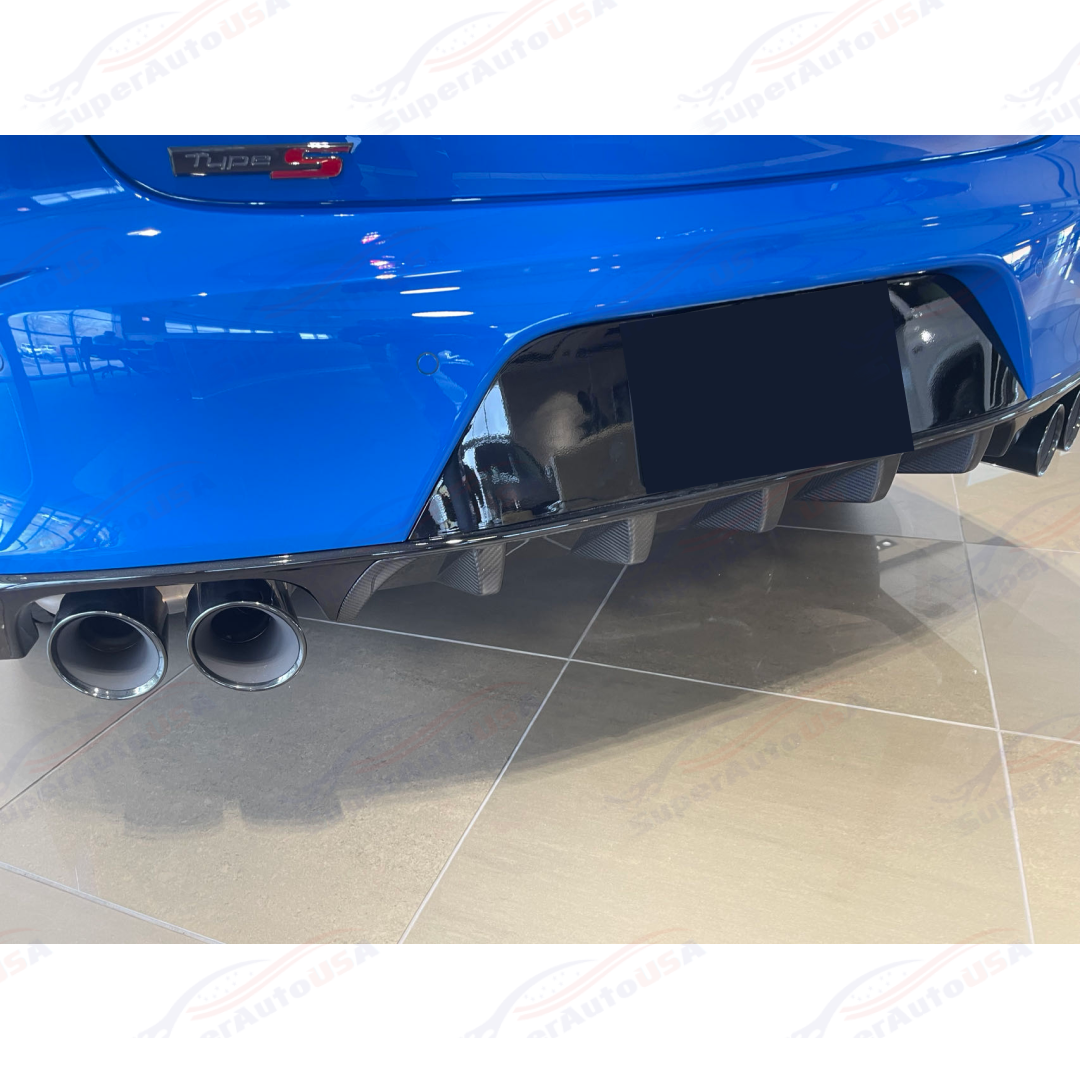 Fits For 2021-2025 TLX A-Spec Style Real Carbon Fiber Body Kit Rear Diffuser