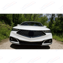Fits Acura TLX 2018-2020 All Gloss Black Front Bumper Grill/ Grille Assembly-6