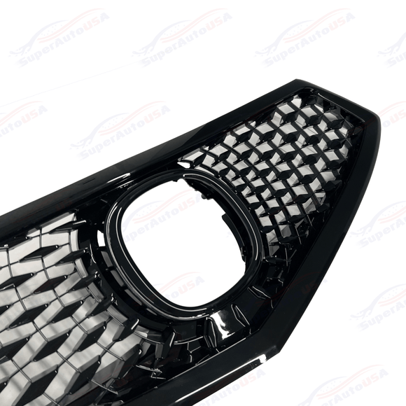 Fits Acura TLX 2018-2020 All Gloss Black Front Bumper Grill/ Grille Assembly
