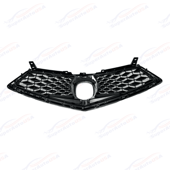 Fits Acura TLX 2018-2020 All Gloss Black Front Bumper Grill/ Grille Assembly