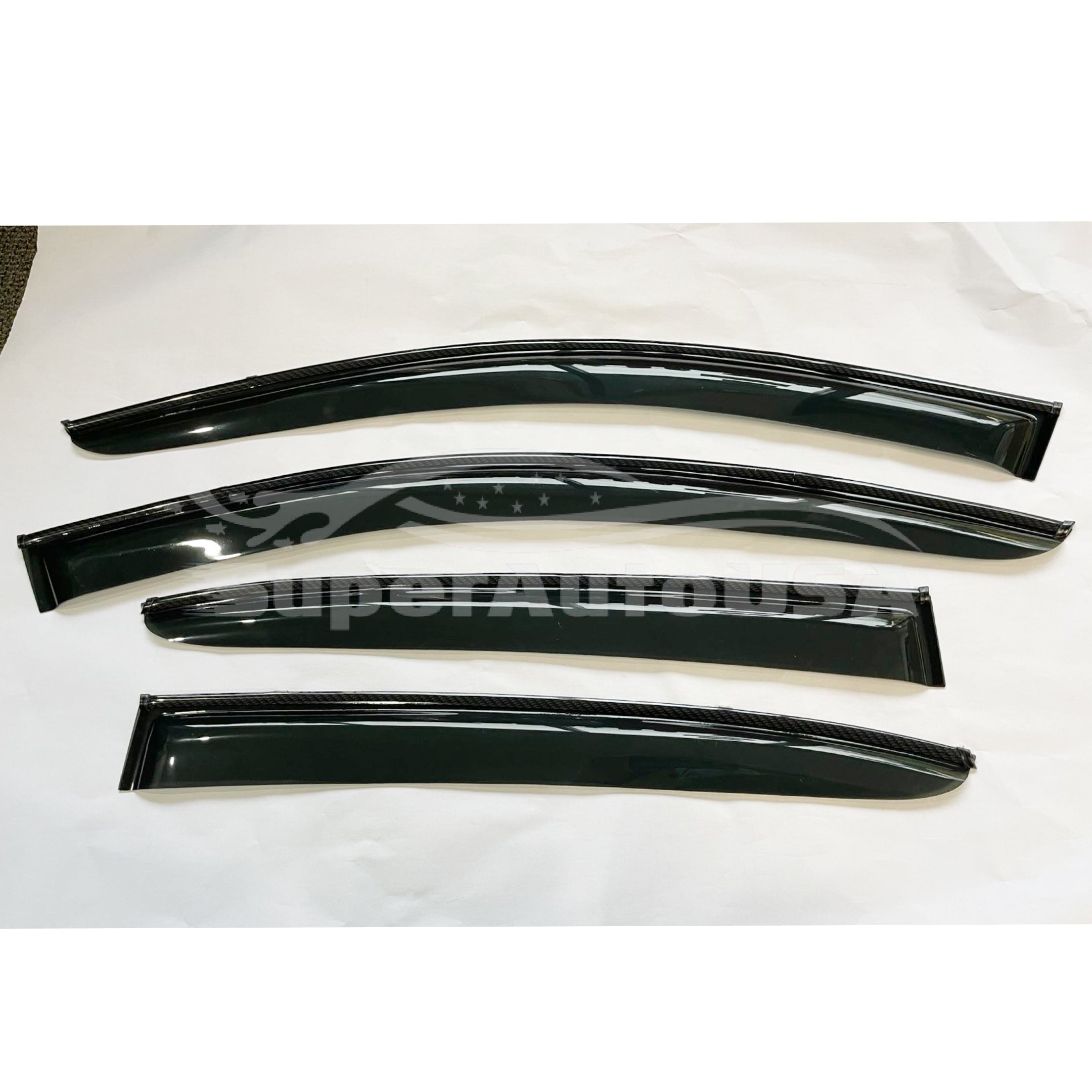 For Toyota Corolla 2020-Up Carbon Fiber Print Trims Window Visors Wind Guards - 0