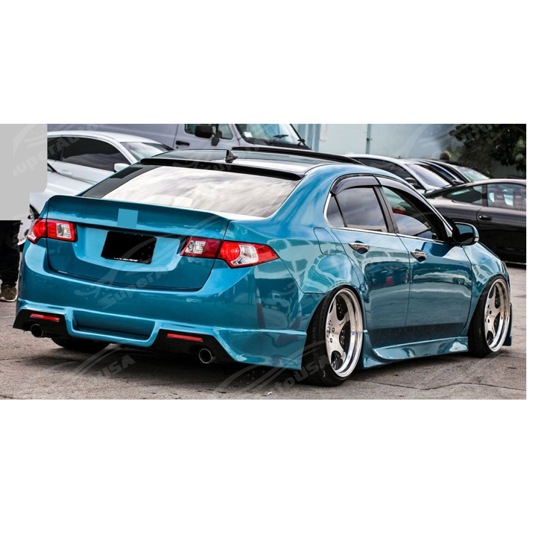 Fits Acura TSX 2009-2010 Type-S Style PU Front Lip Side Skirts Rear Bumper Body Kits
