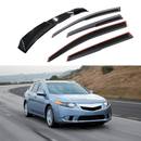 Fits 2009-2014 Acura TSX 3D Mugen Style Window Visors & Rear Roof Spoiler-1