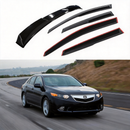 Fits 2009-2014 Acura TSX 3D Mugen Style Window Visors & Rear Roof Spoiler-1