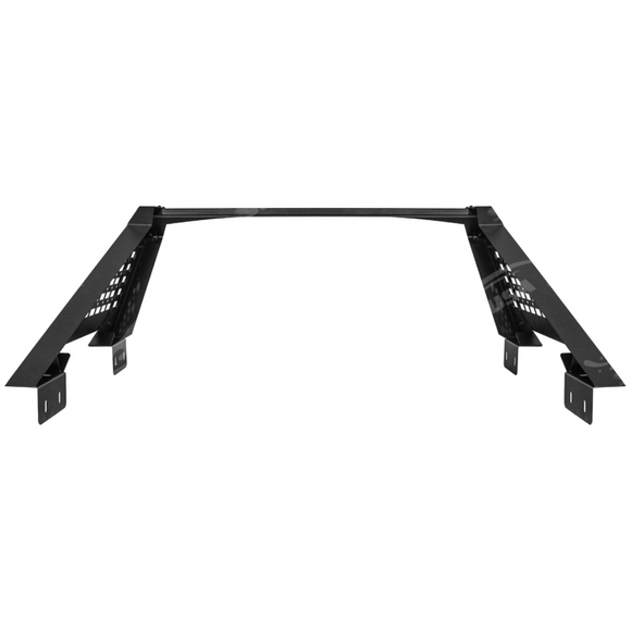 Close-up of the reinforced steel construction of the Tacoma sport chase rack