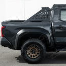 First step of adjustable chase rack installation for Toyota Tacoma