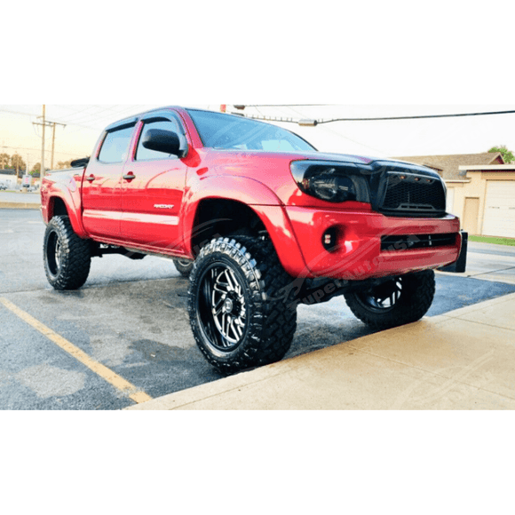 Fits Toyota Tacoma 2005-2011 Matte Black Front Grille with LED Light