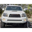 Fits Toyota Tacoma 2005-2011 Matte Black Front Grille with LED Light-9