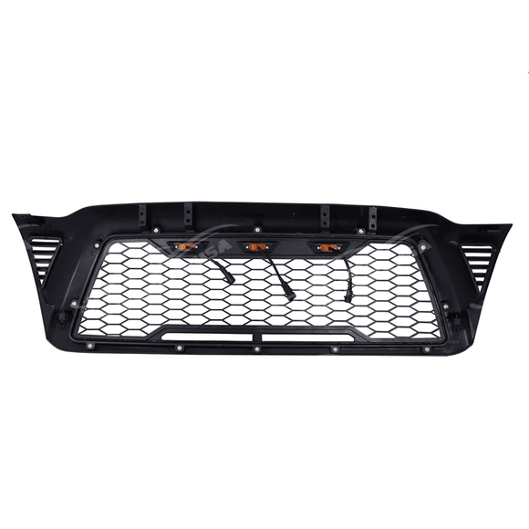Fits Toyota Tacoma 2005-2011 Matte Black Front Grille with LED Light