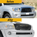 Fits Toyota Tacoma 2005-2011 Matte Black Front Grille with LED Light-4
