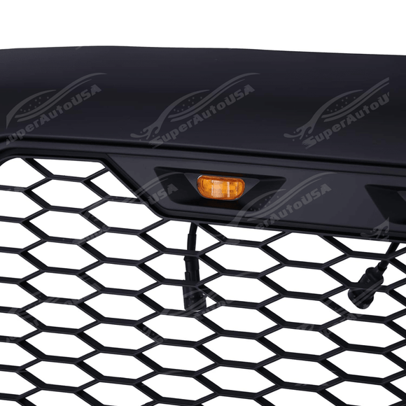 Fits Toyota Tacoma 2005-2011 Matte Black Front Grille with LED Light