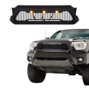 Para Toyota Tacoma 2012-15 Parrilla delantera negra mate con luces LED -1