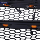 Para Toyota Tacoma 2012-15 Parrilla delantera negra mate con luces LED -4