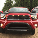 Para Toyota Tacoma 2012-15 Parrilla delantera negra mate con luces LED -3