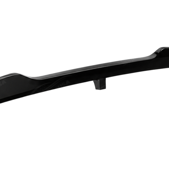 Side profile view showcasing the sleek aerodynamic extension and upward sweep of the SuperAutoUSA spoiler