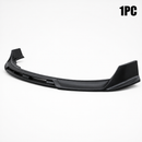 SuperAutoUSA VTEN style 1-piece gloss black front bumper lip splitter installed on a Tesla Model Y