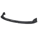 Detailed close-up of the mirror-finish gloss black clear coat on the SuperAutoUSA front lip splitter