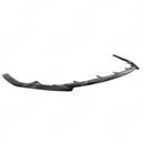 Detailed edges of the front splitter lip spoiler