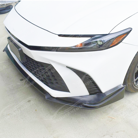Front lip integrated on a black Toyota Camry