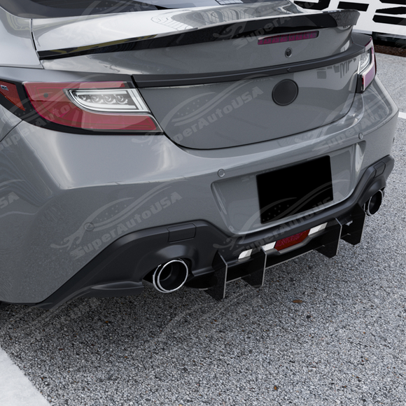 Close-up showing the precision fitment against the ZN8/ZD8 bumper body lines.