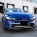 Front-end shot emphasizing the widened, sporty stance of the Prius with SuperAutoUSA aero