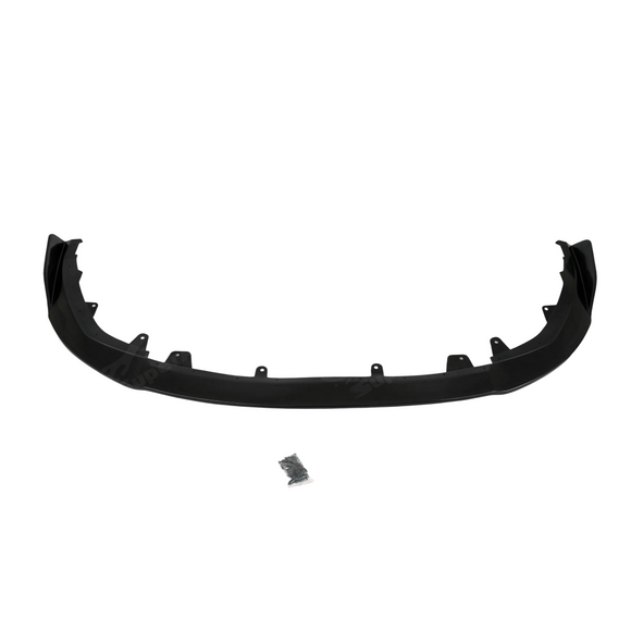 Close-up of the premium mirror-like gloss black finish on the SuperAutoUSA Prius front lip