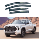 Se adapta a las viseras de ventana con molduras de fibra de carbono con cabina doble Toyota Tundra 2022-2024 -1