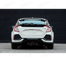 For 2017-2021 Honda Civic Hatchback Type-R Look Rear Bumper Garnish W/Reflector-6